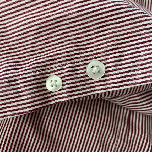 John Varvatos USA LUXE Men's Long Sleeve Dress Shirt Size 17 100% Cotton Striped - Picture 6 of 9